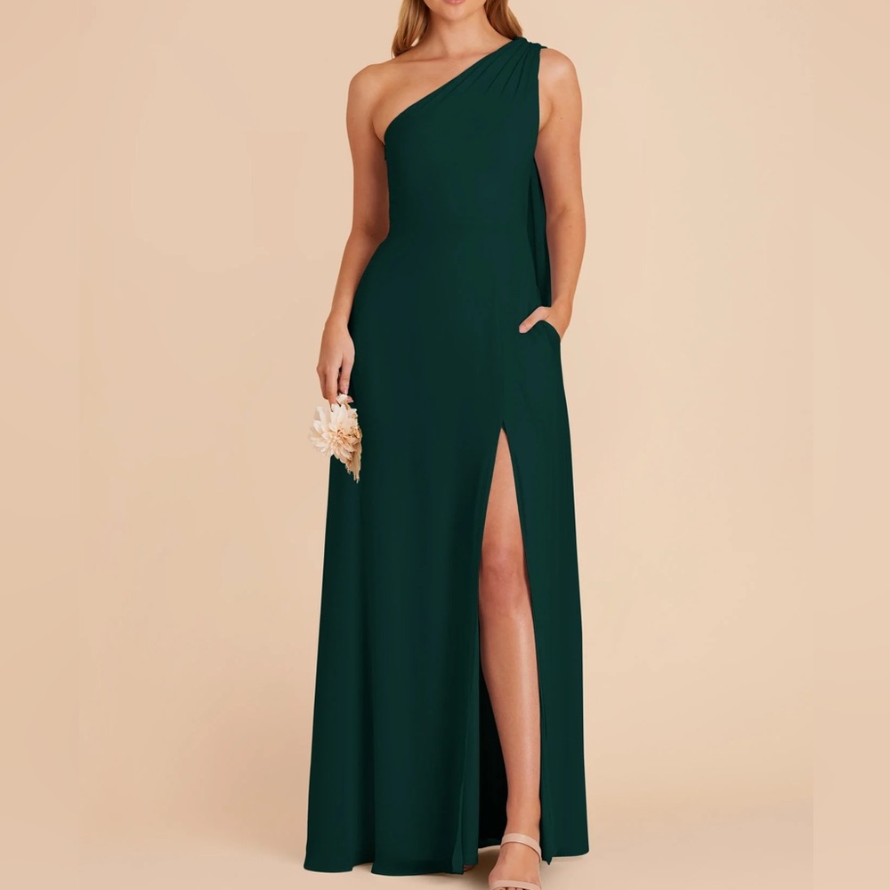 Melissa dress birdy grey emerald green